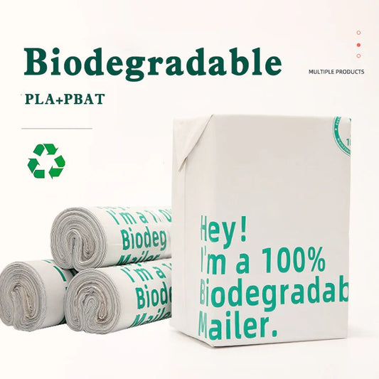 100% Fully Degradable PLA+PBAT Mailer Bags For Delivery
