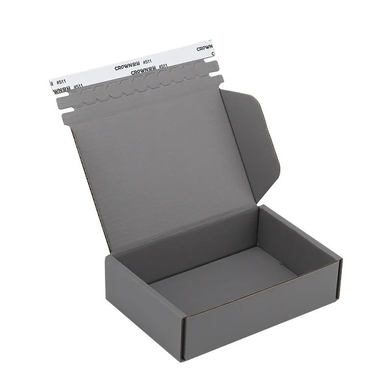 MOQ ab 100 Stück Mailer Wellpappe Box mit Reißverschluss