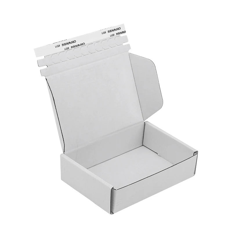 MOQ ab 100 Stück Mailer Wellpappe Box mit Reißverschluss