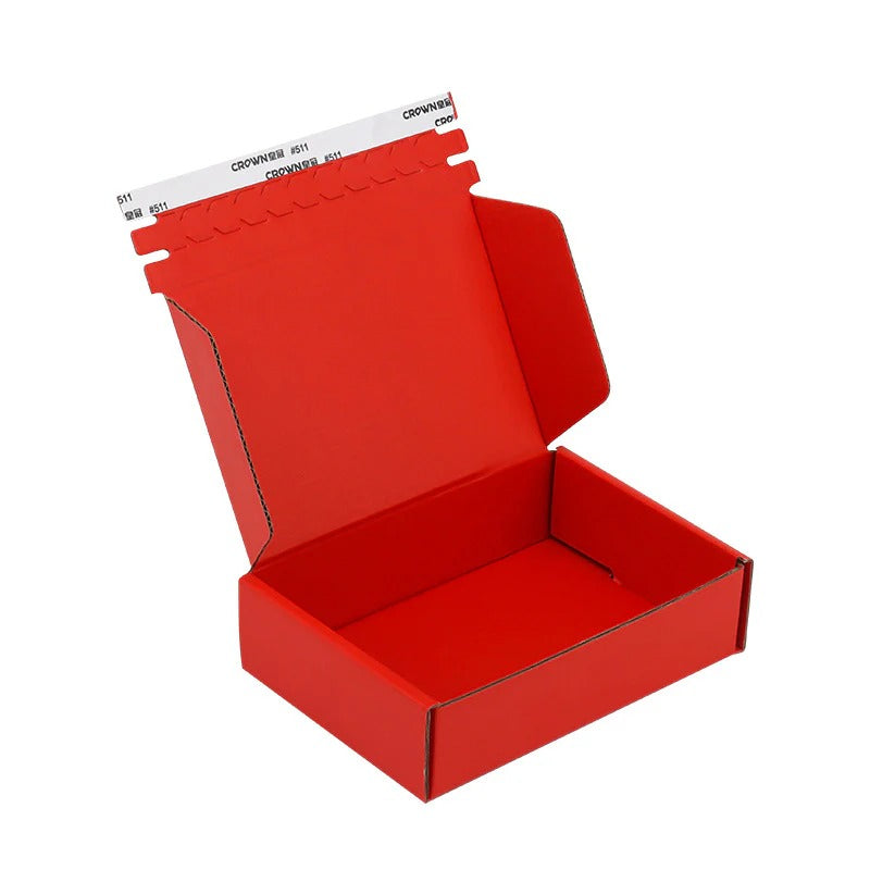 MOQ ab 100 Stück Mailer Wellpappe Box mit Reißverschluss