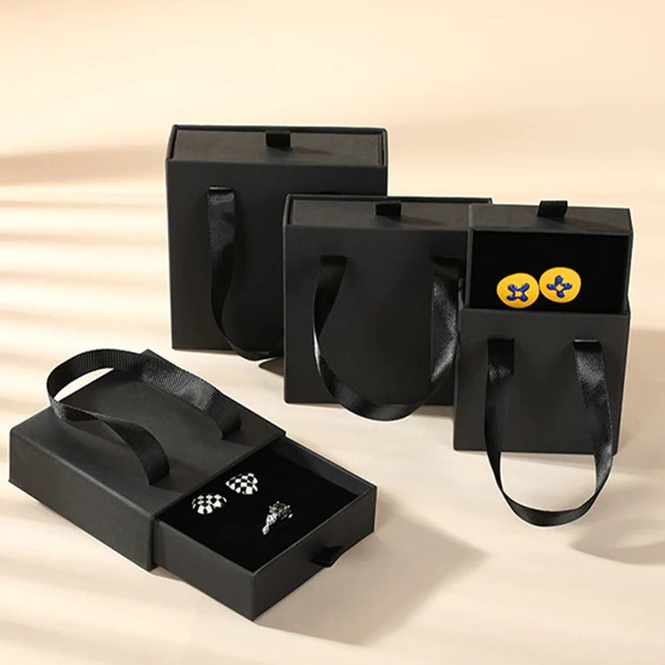 Customize Logo Packaging Jewelry Boxes with Handle