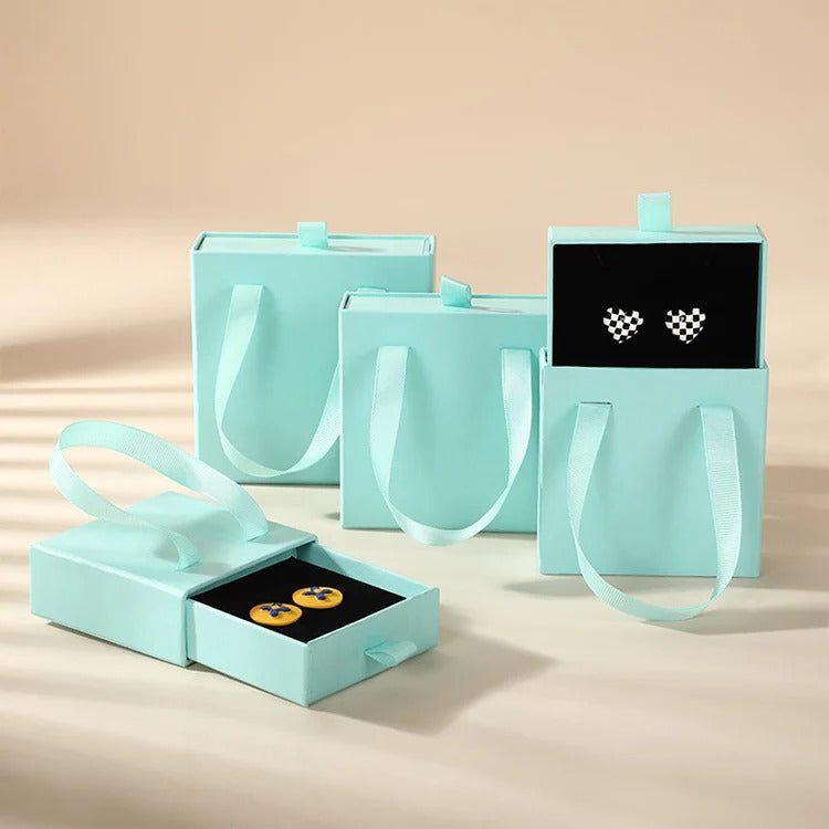 Customize Logo Packaging Jewelry Boxes with Handle