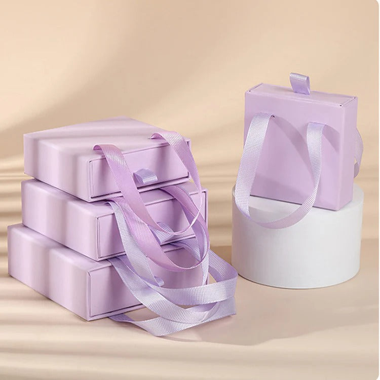 Customize Logo Packaging Jewelry Boxes with Handle