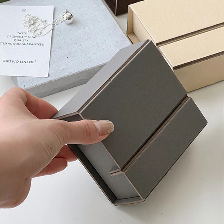 Umweltfreundliche zweiteilige faltbare Verpackung für das Schmuckgeschäft