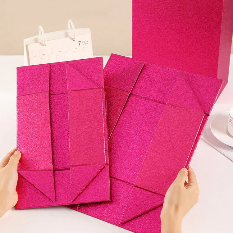 Funkelnde faltbare magnetische Verpackungsboxen für Geschenke