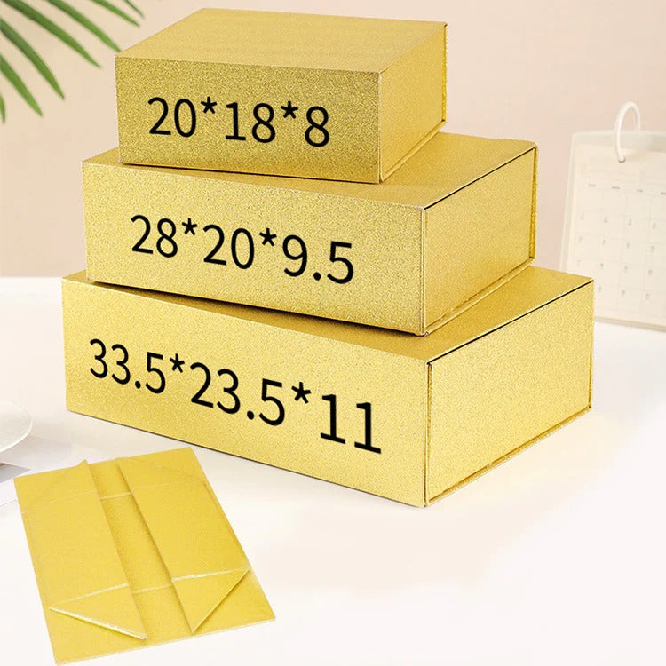 Funkelnde faltbare magnetische Verpackungsboxen für Geschenke