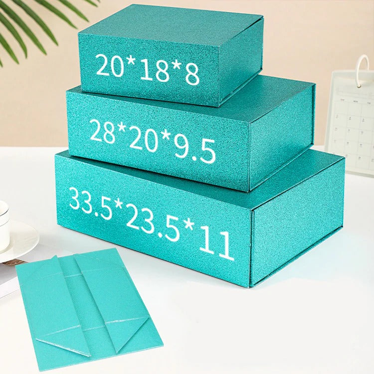 Funkelnde faltbare magnetische Verpackungsboxen für Geschenke