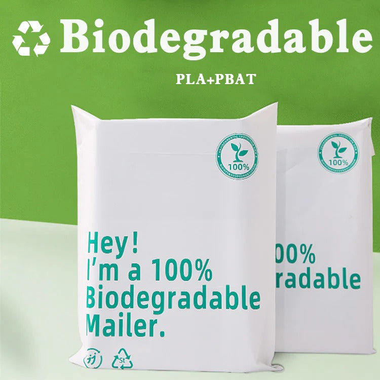100 % vollständig abbaubare PLA+PBAT-Versandtaschen für den Versand