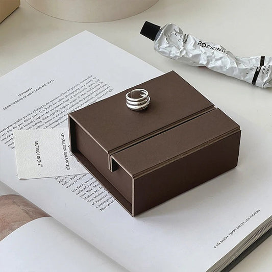 Eco-friendly Two Pieces Foldable Packaging For Jewelry Business