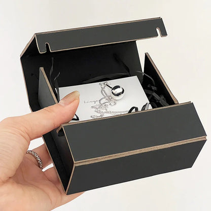 Umweltfreundliche zweiteilige faltbare Verpackung für das Schmuckgeschäft