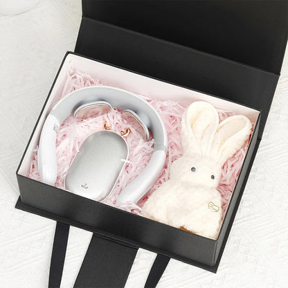 Magnetische Faltbox mit Ledergriff
