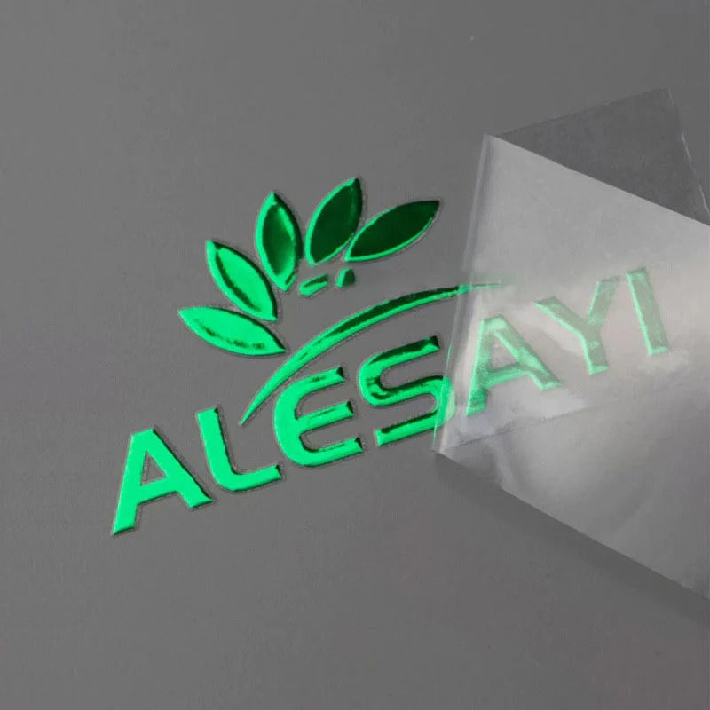 Metallic Gold Waterproof Personal Metal Logo Sticker