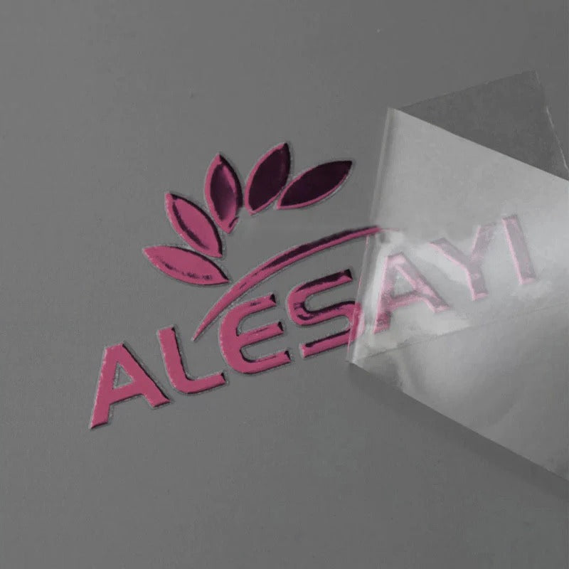 Metallic Gold Waterproof Personal Metal Logo Sticker