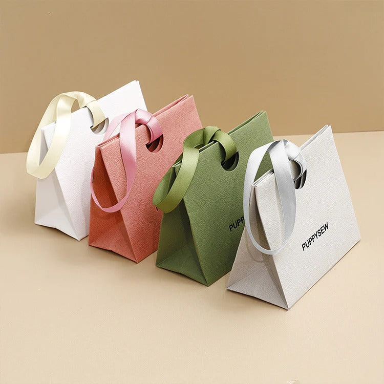 Schmuck-Geschenktüten aus Spezialpapier, niedrige Mindestbestellmenge