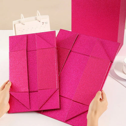 Funkelnde faltbare magnetische Verpackungsboxen für Geschenke